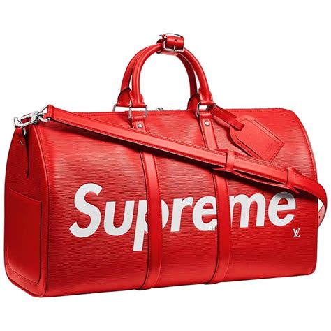 lv and supreme bag|supreme Lv duffle bag.